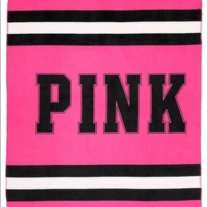 PINK Victoria's Secret Bedding - Victoria Secret Pink Throw Blanket PINK Victoria's Secret Bedding - Victoria Secret Pink Throw Blanket